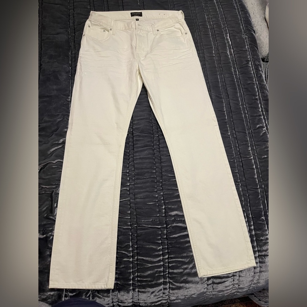 Banana Republic Vintage Straight White Jeans 34x34
